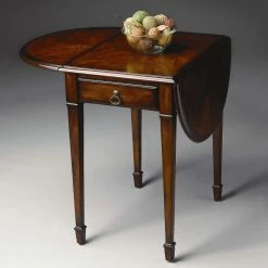 Discount 👏 Butler Specialty Rectangle End Tables & Side Tables Butler Glenview Pembroke Side Table - Cherry 👏