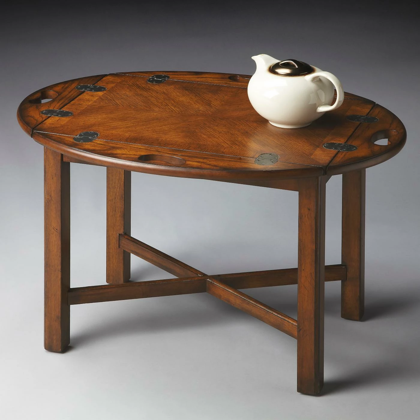 Brand new π Butler Specialty Oval End Tables & Side Tables Butler Table - Vintage Oak β¨