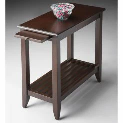 Hot Sale 🎉 Butler Specialty Rectangle End Tables & Side Tables Butler Chairside Table - Merlot ⭐