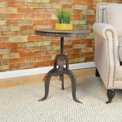 Flash Sale ๐ Carolina Chair & Table Co. Round End Tables & Side Tables Carolina Myra Adjustable Crank Accent Table ๐คฉ