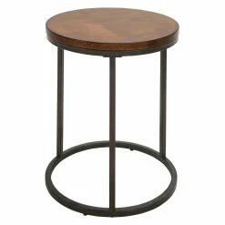 Cheap ✨ Carolina Chair & Table Co. Round End Tables & Side Tables Carolina Chair & Table Co. Alva Round Wood Top Side Accent Table 🥰