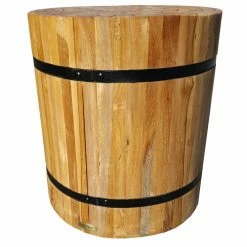 Buy 🤩 Round End Tables & Side Tables Chic Teak Teak Nutella Stool ❤️