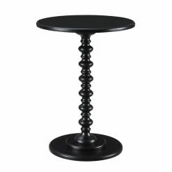 Discount โ๏ธ Round End Tables & Side Tables Convenience Concepts Palm Beach Spindle End Table ๐คฉ