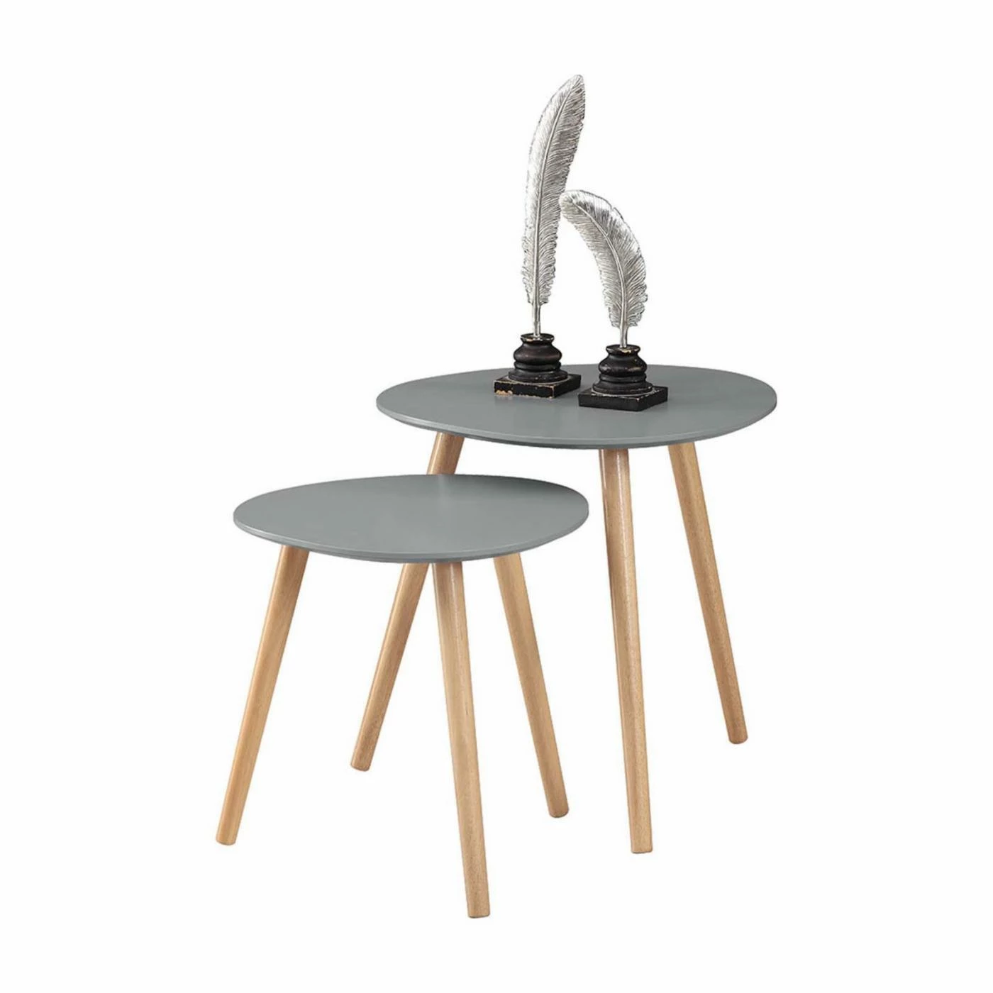 Flash Sale โค๏ธ Other Shapes - End Tables & Side Tables Convenience Concepts Oslo 2 Piece Nesting End Table ๐
