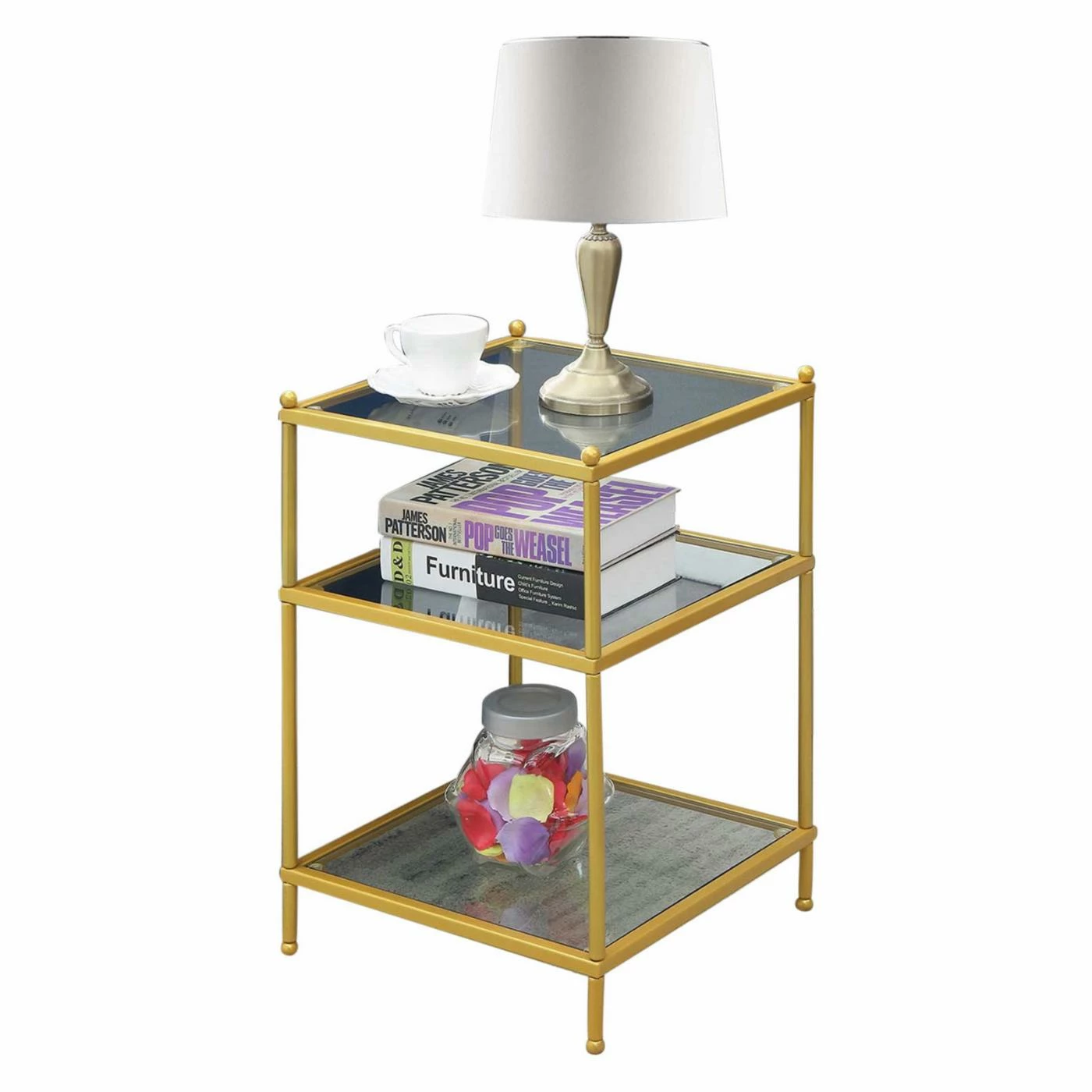 Coupon ๐ Square End Tables & Side Tables Convenience Concepts Royal Crest End Table ๐