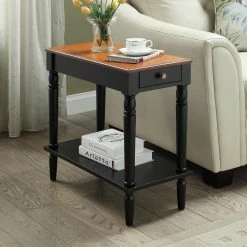 Top 10 😀 Rectangle End Tables & Side Tables Convenience Concepts French Country Chairside Table ⌛