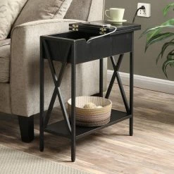 Best deal 🎉 Rectangle End Tables & Side Tables Convenience Concepts Tucson Electric Flip Top End Table 🎁