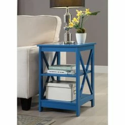 New 💯 Square End Tables & Side Tables Convenience Concepts Oxford Square 2 Shelf End Table 💯