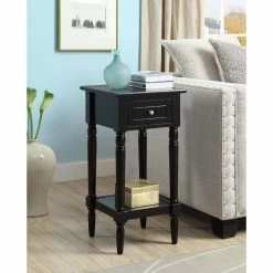 Coupon 👍 Square End Tables & Side Tables Convenience Concepts French Country Khloe Accent Table 💯