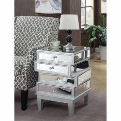 Discount ๐ Rectangle End Tables & Side Tables Convenience Concepts Gold Coast J Daniels End Table โ๏ธ