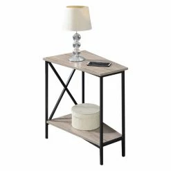 Budget 👏 Other Shapes - End Tables & Side Tables Convenience Concepts Tucson Wedge End Table 🎁
