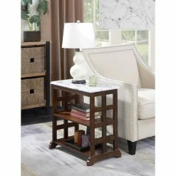 Flash Sale 😍 Rectangle End Tables & Side Tables Convenience Concepts American Heritage Baldwin Chair Side Table 👏