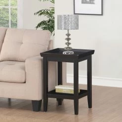 Coupon 😉 Square End Tables & Side Tables Convenience Concepts Ledgewood End Table 🔥