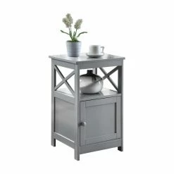 Best deal ⭐ Square End Tables & Side Tables Convenience Concepts Oxford End Table With Cabinet 👍