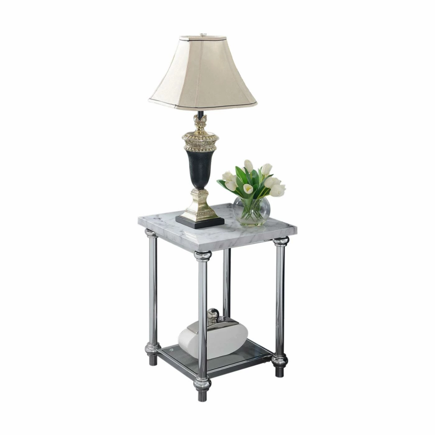 Best reviews of โ๏ธ Square End Tables & Side Tables Convenience Concepts Roman II End Table ๐ฅฐ
