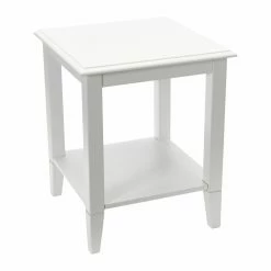 Best Sale ๐ Square End Tables & Side Tables Creative Co-Op Pleasantville Wood 2-Tier End Table โ๏ธ