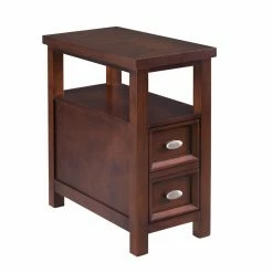 Best Pirce 👏 Rectangle End Tables & Side Tables Crown Mark Dempsey Rectangular Chair Side Table With Drawer 😉