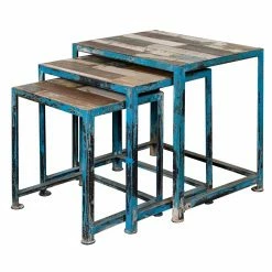 Hot Sale 👏 Rectangle End Tables & Side Tables Coast To Coast Nesting Tables - Reclaimed - Set Of 3 🧨