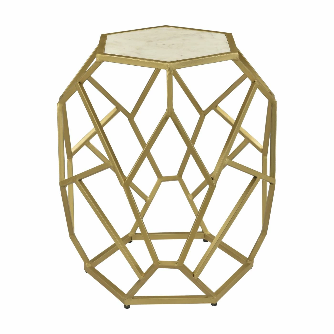 Outlet π Other Shapes - End Tables & Side Tables Coast To Coast Contemporary Glam Hexagon Accent End Table β€οΈ