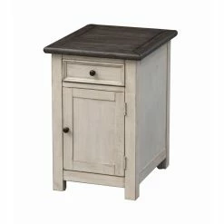 Hot Sale 🥰 Coast To Coast Imports, LLC Square End Tables & Side Tables Coast To Coast Imports St. Claire 1 Door 1 Drawer End Table 🌟