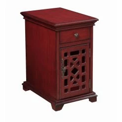 Best Sale ๐ Coast To Coast Imports, LLC Rectangle End Tables & Side Tables Coast To Coast Imports Esnon 1 Drawer 1 Door Chairside Accent Table ๐ฅฐ
