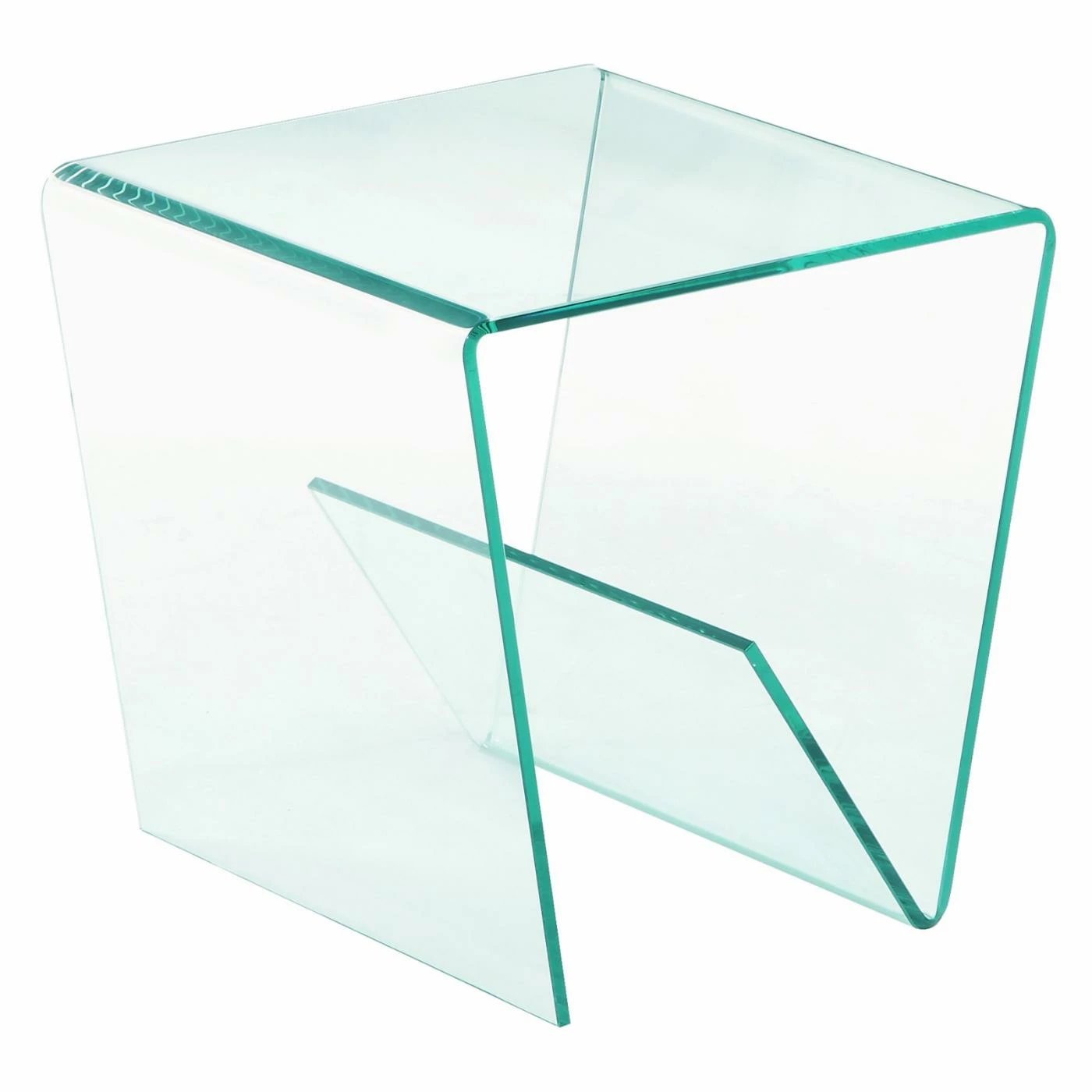 Hot Sale π Square End Tables & Side Tables Chintaly 72102 Square Glass Lamp Table π₯°