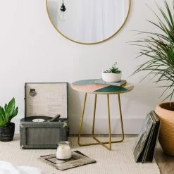 New ๐ Round End Tables & Side Tables Deny Designs Mareike Boehmer Graphic Round Side Table ๐