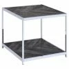 Coupon ❤️ Square End Tables & Side Tables Picket House Furnishings Lennon Square Chrome End Table 😀
