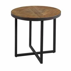 Deals ❤️ Round End Tables & Side Tables HN Home York Modern Farmhouse End Table 🎁