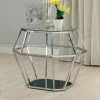 Best reviews of ⭐ Other Shapes - End Tables & Side Tables Furniture Of America Darione Contemporary Style Chrome Frame End Table 🥰