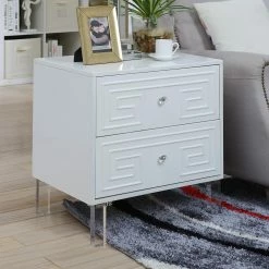 Cheapest 🌟 Rectangle End Tables & Side Tables Furniture Of America Lela Contemporary Side Table 🤩