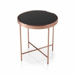 New 🔔 Round End Tables & Side Tables Furniture Of America Rosa Contemporary Round End Table 😍