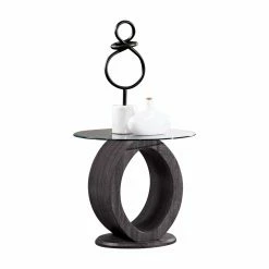 Best deal 😍 Round End Tables & Side Tables Furniture Of America Norman O Shaped End Table 😍