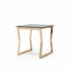 New 🌟 Square End Tables & Side Tables Furniture Of America Alomar Square Glass Top Side Table 🎁