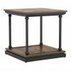 Discount ✔️ Square End Tables & Side Tables Furniture Of America Willets Industrial 1-Shelf Side Table 🥰