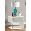 Flash Sale 😍 Square End Tables & Side Tables Furniture Of America Rocca Modern Tier End Table - White 🌟