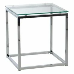Top 10 ✔️ Square End Tables & Side Tables Euro Style Sandor End Table - Clear 👏