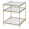 Best Sale 🥰 Rectangle End Tables & Side Tables Fox Hill Trading Simplicity 3 Shelf End Table ❤️