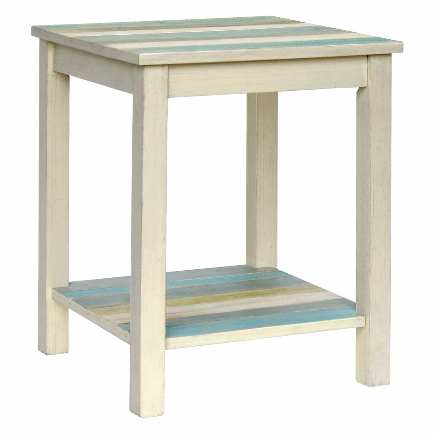 Budget ❤️ Square End Tables & Side Tables Gallerie Decor Seaside Accent Table ✨