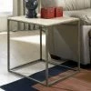 Buy 😉 Rectangle End Tables & Side Tables Hammary Modern Basics Rectangular End Table - Natural Travertine / Textured Bronze 🌟