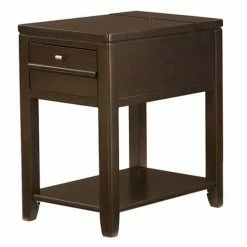 Best Pirce 🔔 Rectangle End Tables & Side Tables Hammary Furniture Co. Chairsides Downtown End Table 🎉