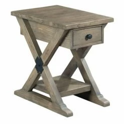 Best Pirce ❤️ Rectangle End Tables & Side Tables Hammary Furniture Co. Reclamation Place Chairside Table 😉