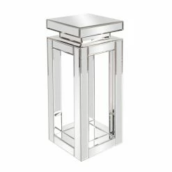 Discount 😍 Square End Tables & Side Tables Elizabeth Austin Mirrored Pedestal Table ⌛
