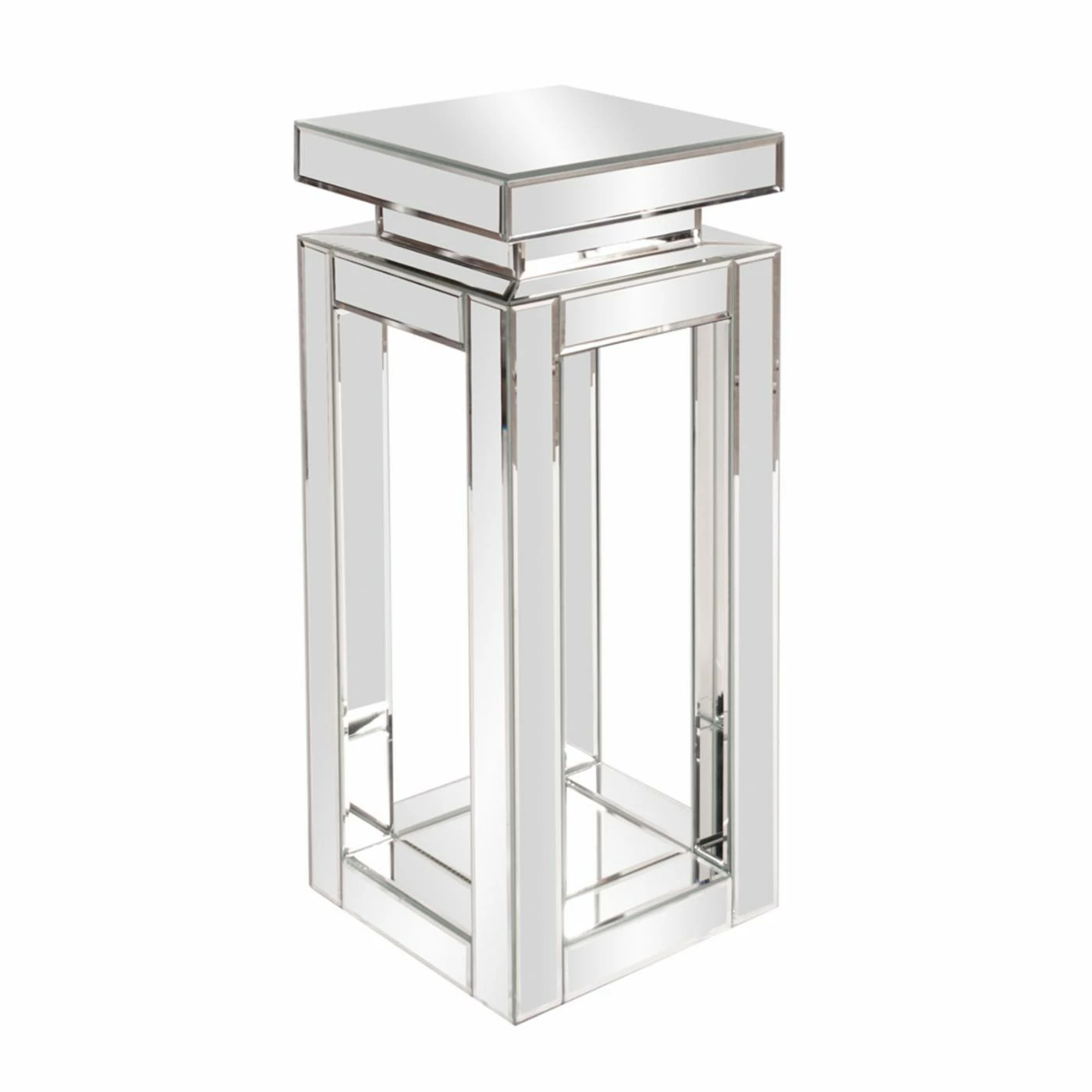 Discount 😍 Square End Tables & Side Tables Elizabeth Austin Mirrored Pedestal Table ⌛