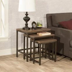 Cheapest 🔔 Rectangle End Tables & Side Tables Hillsdale Furniture Castille Nesting Tables - Set Of 3 🛒