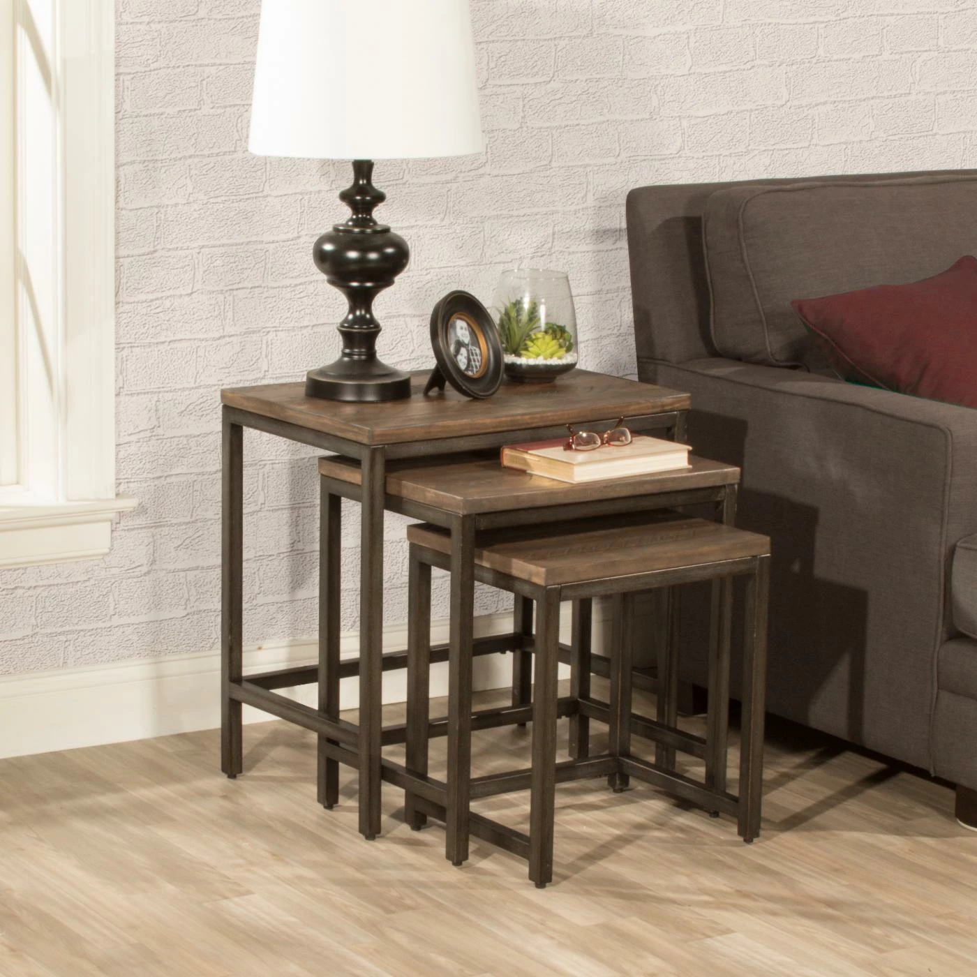 Cheapest 🔔 Rectangle End Tables & Side Tables Hillsdale Furniture Castille Nesting Tables - Set Of 3 🛒