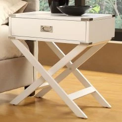 Cheap ❤️ Rectangle End Tables & Side Tables Weston Home 1 Drawer Accent Table With X Leg 💯