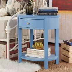 Best Sale 🎁 Oval End Tables & Side Tables Weston Home Oval Single Drawer Accent Table 🤩