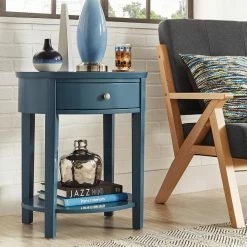 Hot Sale ⭐ Round End Tables & Side Tables HN Home Merced Transitional End Table 😍