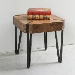 Best reviews of 🤩 Square End Tables & Side Tables International Caravan Hamburg Contemporary Wood End Table ⌛